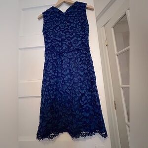 Electric blue lace dress